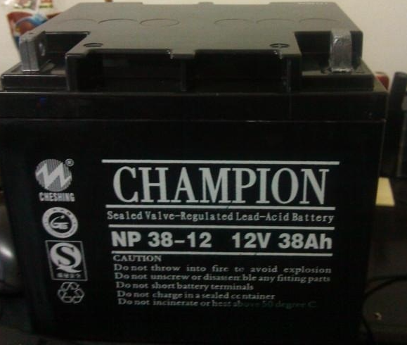 冠军蓄电池NP38-12,直流屏，电梯应急电源 ups电源专用